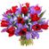 bouquet of tulips and irises. Singapore